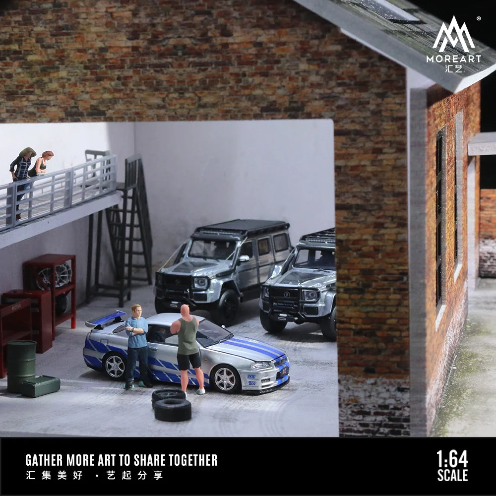 OLD FACTORY SCENE MODEL - MOREART 1:64