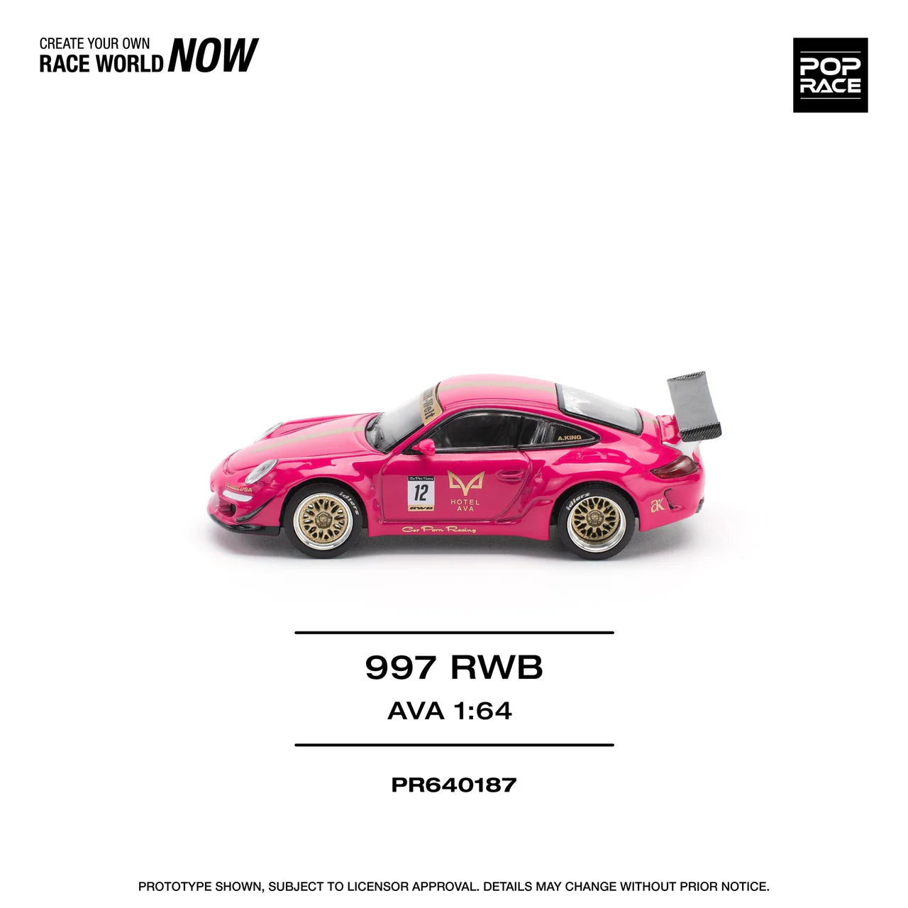 Porsche 997 RWB AVA - Pop Race 1:64