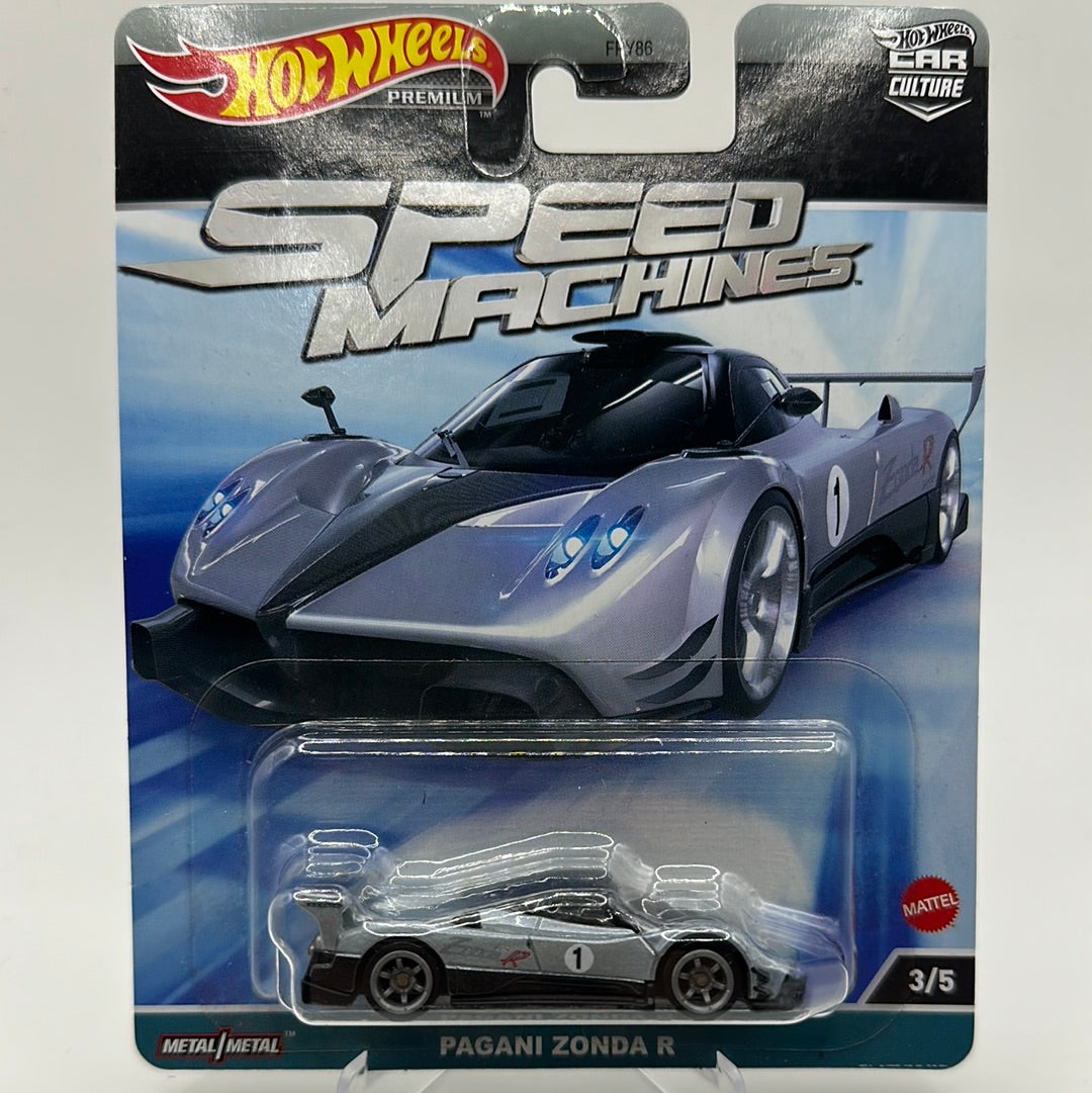 Pagani Zonda R Speed Machines 3/4 Hotwheels Premium 1:64