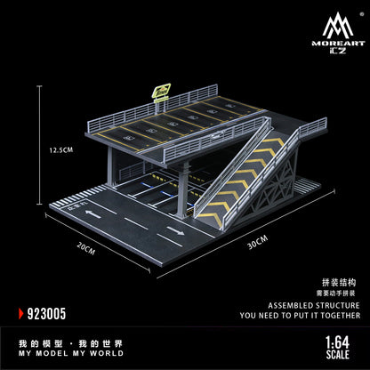 Steel Frame Structure Platform Parking Scene E - MoreArt1:64