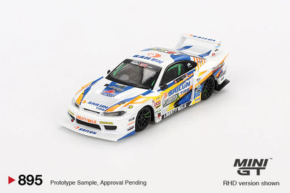 NISSAN LB-SUPER SILHOUETTE S15 SILVIA - #555 2023 FORMULA DRIFT JAPAN - MINI GT 1:64