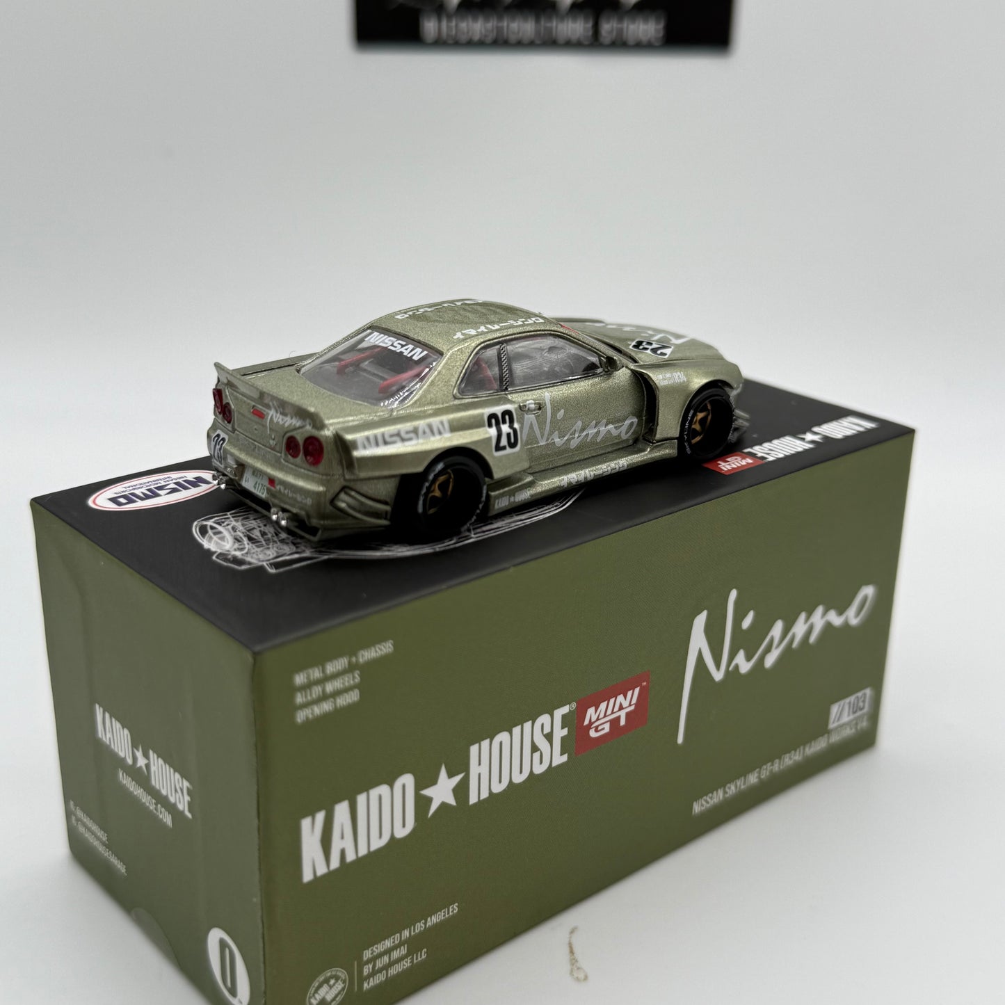 Nissan Skyline GT-R R34 Kaido Works V4 - Kaido House x MiniGT *Loose*