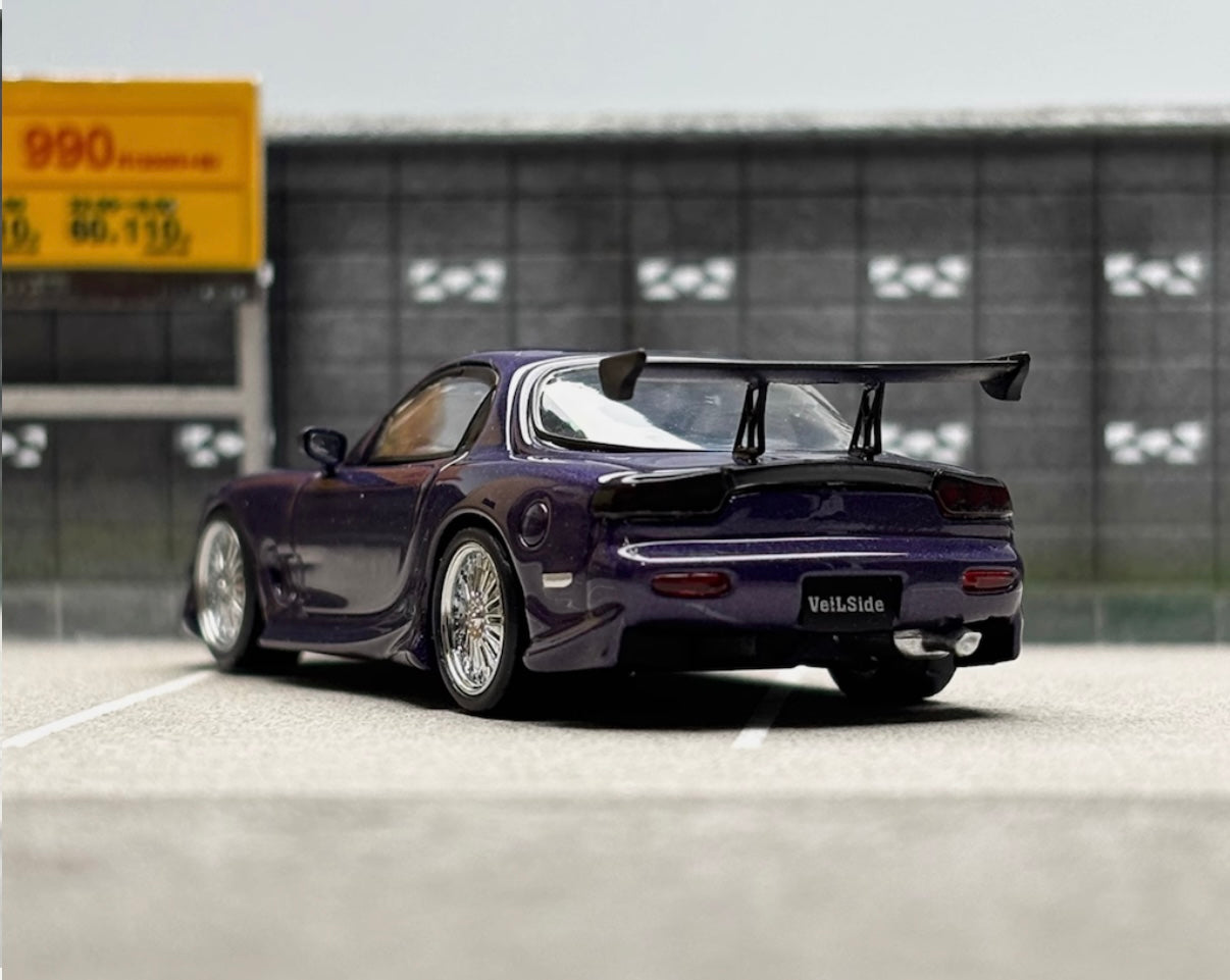 Veilside Mazda RX7 GT WING (Midnight Purple) LIMITED TO 599pcs - Mortal 1:64
