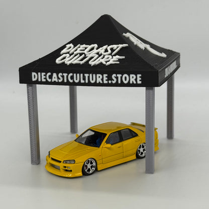 Diecast Culture Tent 1:64 Scale (3D Printed) *Cars not included*