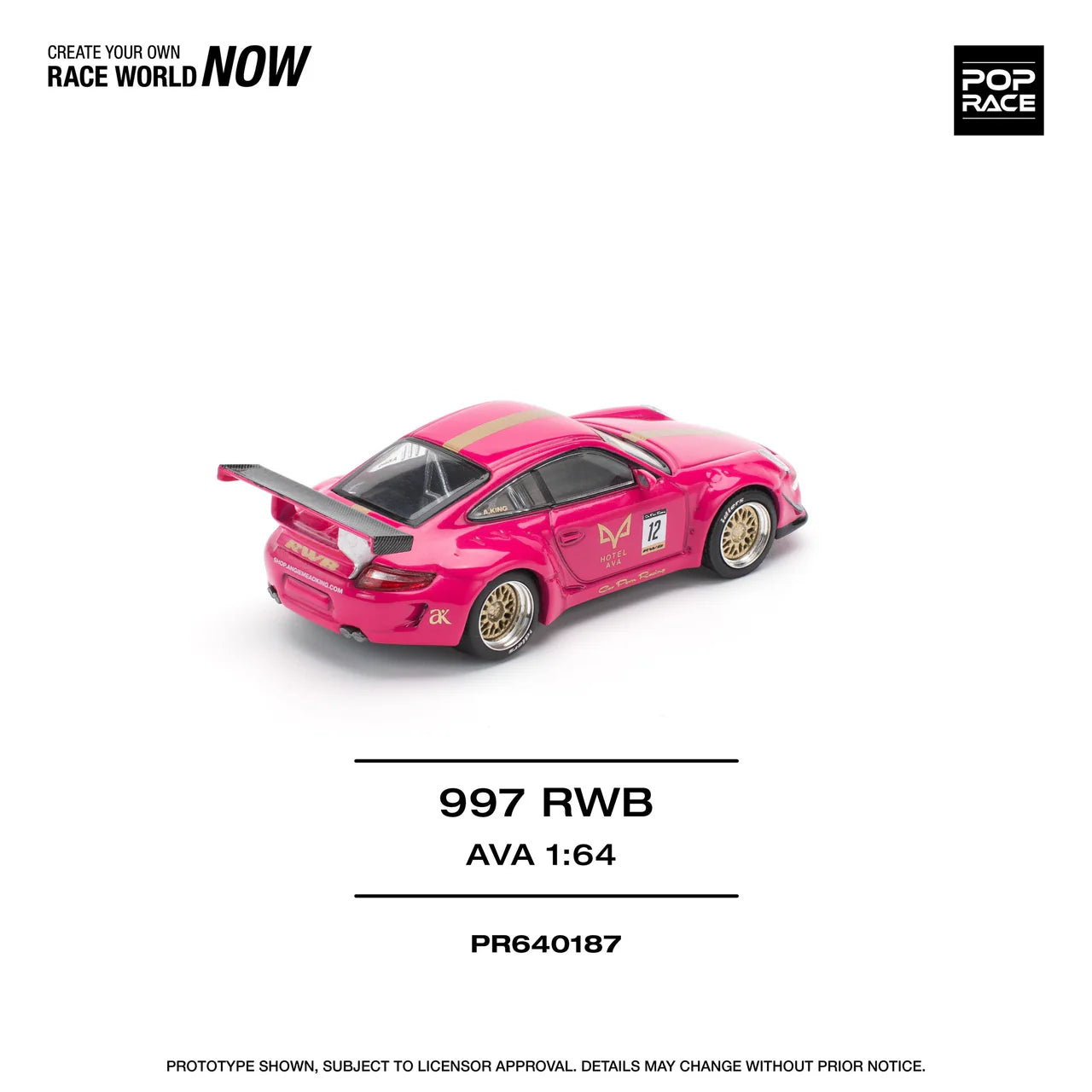 Porsche 997 RWB AVA - Pop Race 1:64