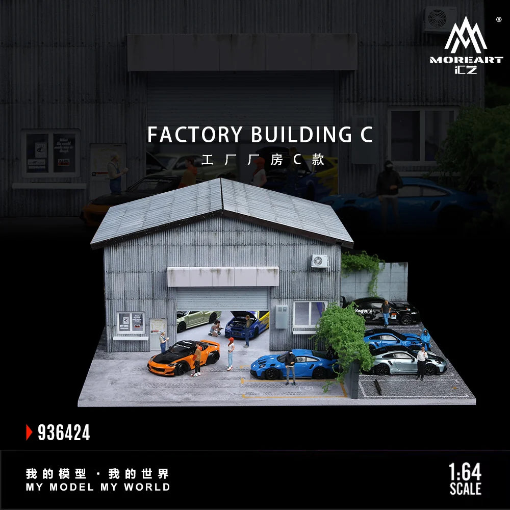 Factory Building C Diorama - MoreArt 1:64