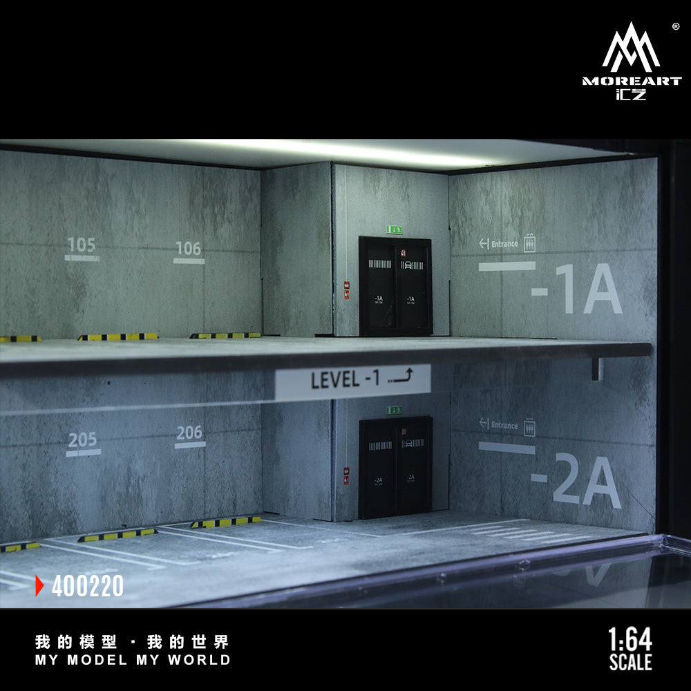 Underground Parking Garage Shipping Container - MoreArts 1:64