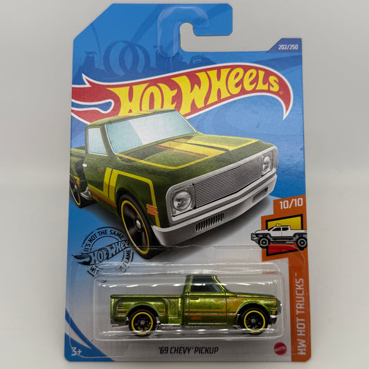 ‘69 Chevy’ Pickup *STH* Super Treasure Hunt - HW Hot Trucks 10/10 Hotwheels Mainline