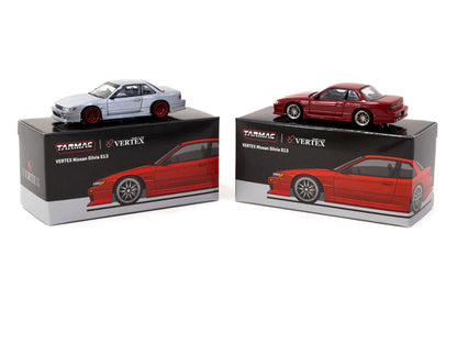 VERTEX NISSAN SILVIA S13 RED METALLIC - TARMAC WORKS 1:64