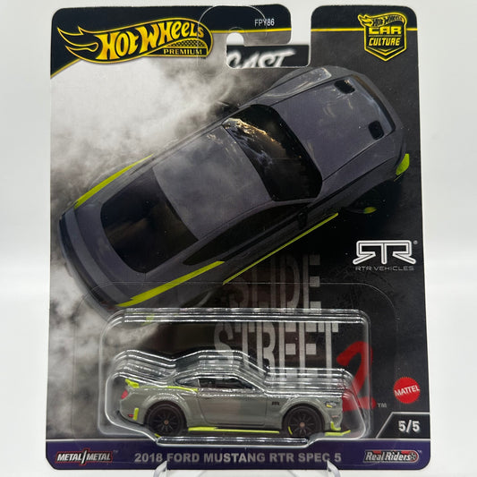 2018 Ford Mustang RTR Spec 5 - SLIDE STREET 2 5/5 Hotwheels Premium