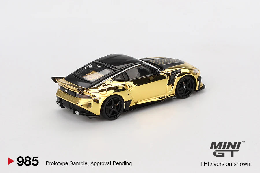 NISSAN Z VEILSIDE FZ400 (GOLD CHROME) *LHD* Left Hand Drive - MiniGT 1:64
