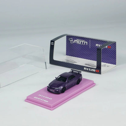 NISMO R34 GT-R Z-TUNE PURPLE MOTN BEIJING HOBBY EXPO CHINA 2025 EXCLUSIVE - KYOSHO 1/64