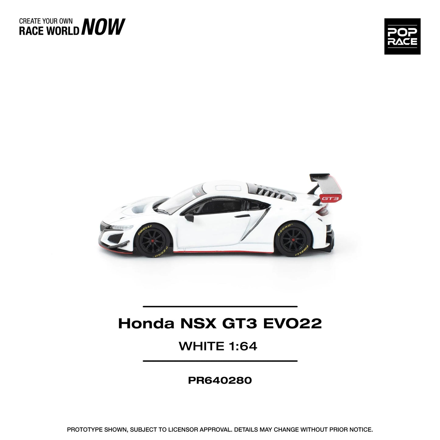 Honda NSX GT3 EVO22 White – PR64-0280