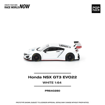 Honda NSX GT3 EVO22 White – PR64-0280
