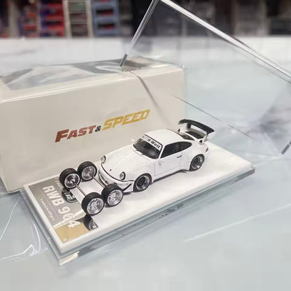 Porsche RWB 964 White *LIMITED to 499pcs* 1:64