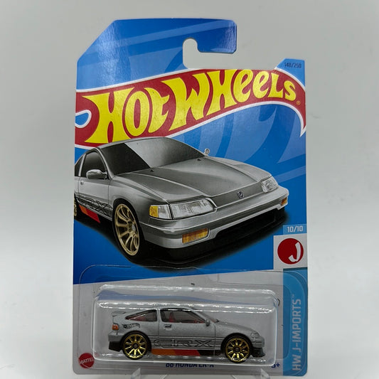 ‘88 Honda CR-X HW J-Imports 10/10 Hotwheels 148/250 Mainline 1:64