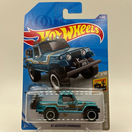 ‘67 Jeepster Commando *STH* Super Treasure Hunt Baja Blazers 1/10 Hotwheels 71/250 Mainline 1:64