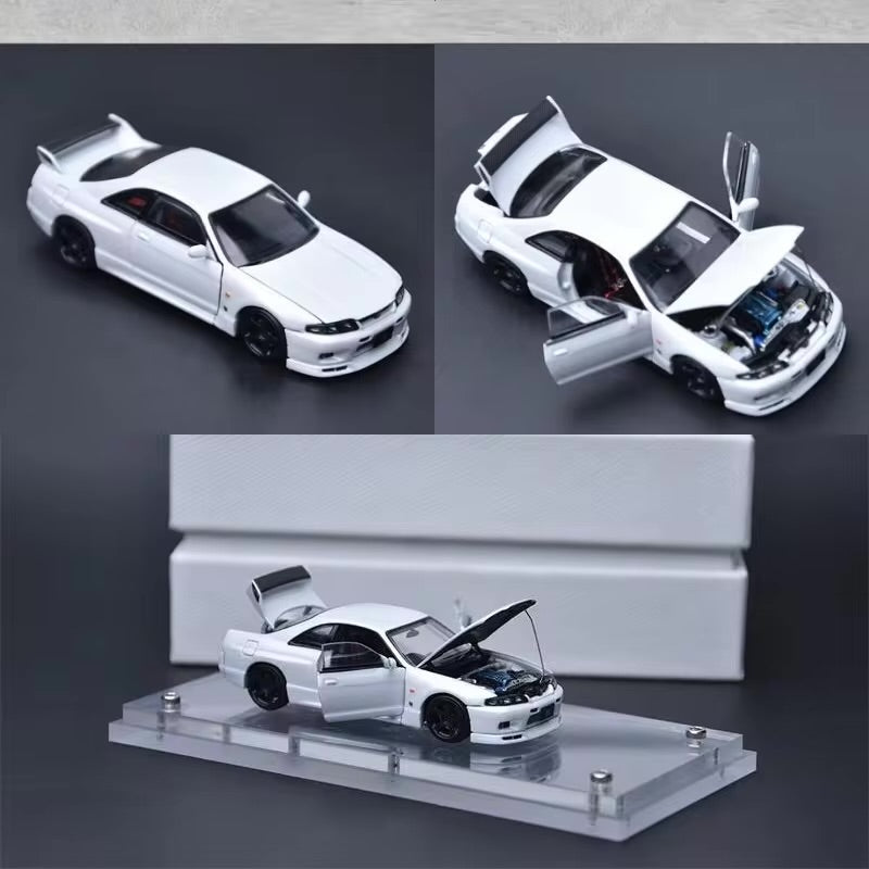 Nissan R33 BCNR33 (White) Full Opening - Focal Horizon FH 1:64