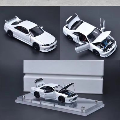 Nissan R33 BCNR33 (White) Full Opening - Focal Horizon FH 1:64