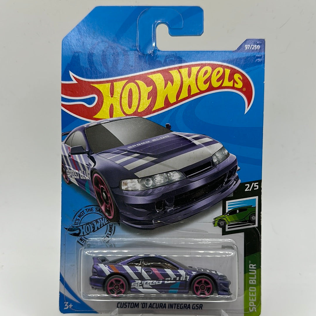 Custom ‘01 Acura Integra GSR Speed Blur 2/5 Hotwheels Mainline 97/250