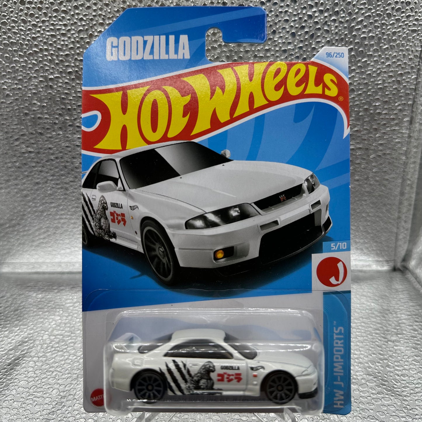 Nissan Skyline GT-R (BNR33) GODZILLA HW J-Imports 5/10 Hotwheels Mainline 96/250