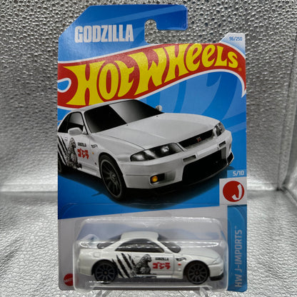 Nissan Skyline GT-R (BNR33) GODZILLA HW J-Imports 5/10 Hotwheels Mainline 96/250