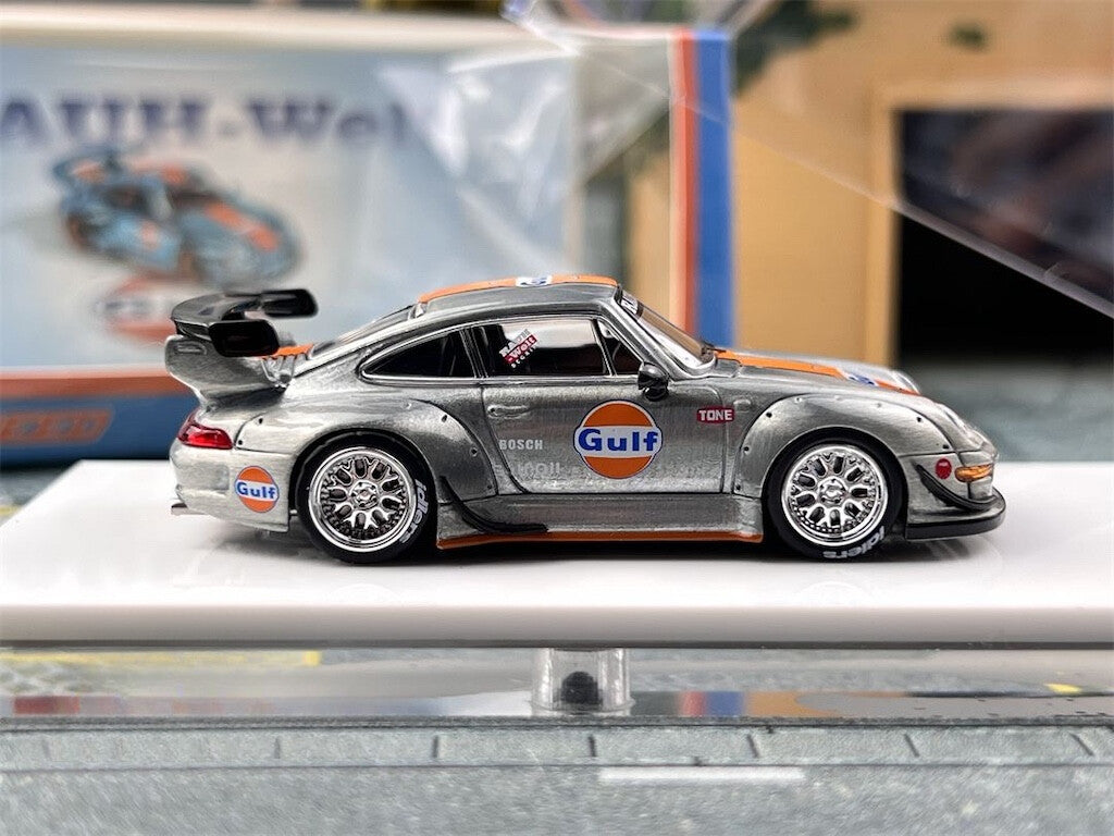 Porsche RWB 993 GT Silver Gulf - LIMITED TO 999pcs FS 1:64