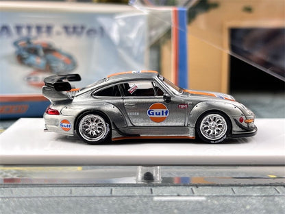 Porsche RWB 993 GT Silver Gulf - LIMITED TO 999pcs FS 1:64