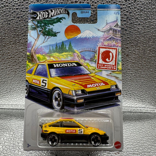 1985 Honda CR-X HW J-Imports 4/5 Hotwheels Mainline Themed