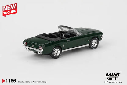 FORD MUSTANG CONVERTIBLE 1964 (HIGHLAND GREEN) MINI GT 1:64