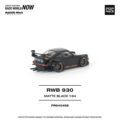 (Pre-Order) RWB Porsche 930 Matte Black “Stella Artois”