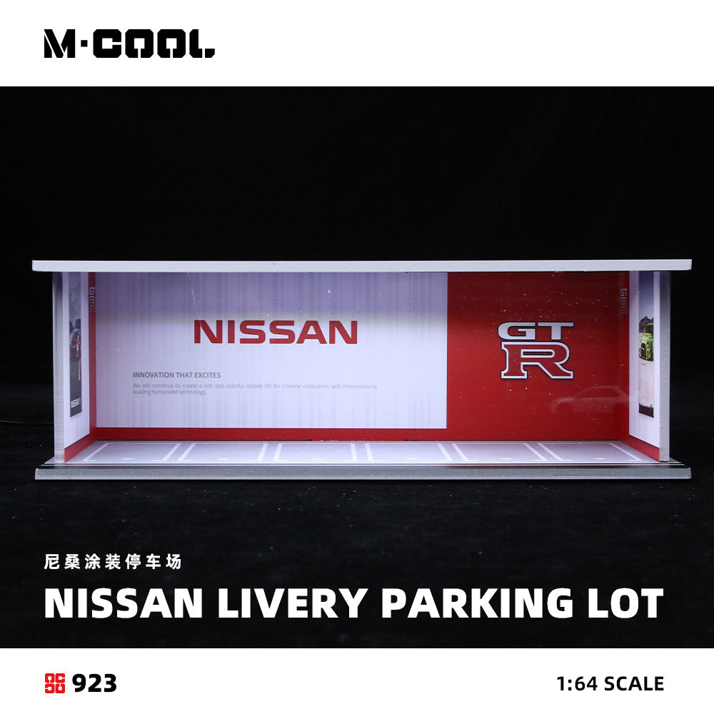 NISSAN GTR Parking Stackable Diorama w/ LED Lights 1:64 Scale