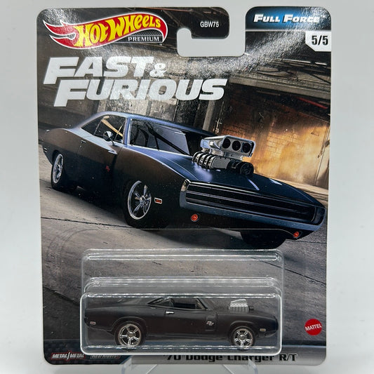 ‘70 Dodge Charger R/T Full Force 5/5 Hotwheels Premium Fast & Furious