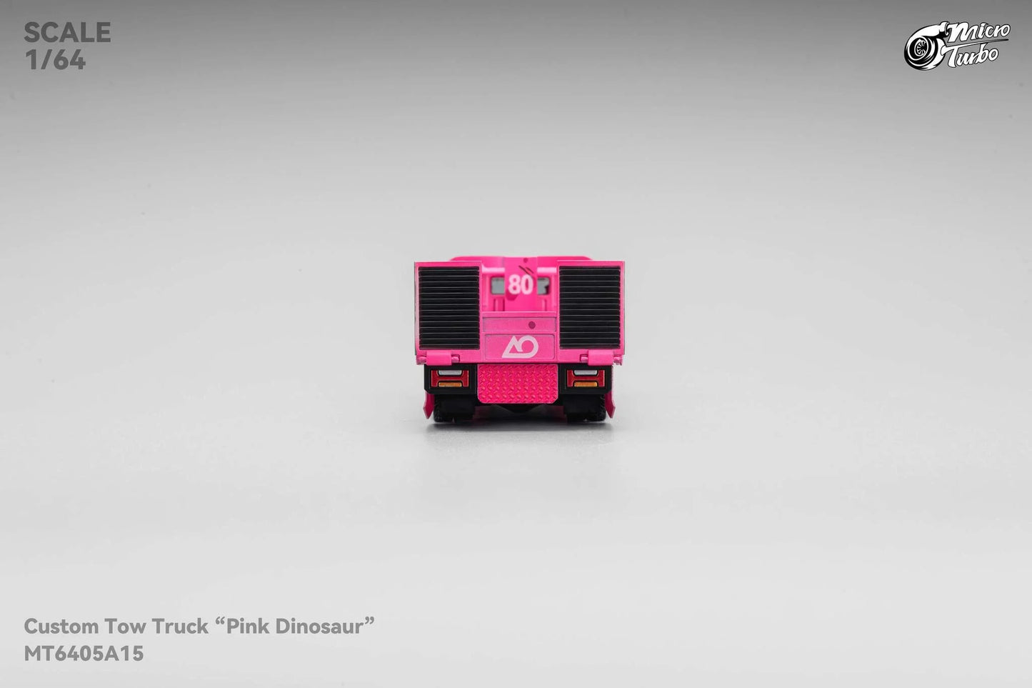 Custom Flat Bed Tow Truck Dino Pink - Mega Gear 1:64