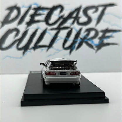 HONDA EG6 ROCKET BUNNY PANDEM WHITE 1:64 Scale