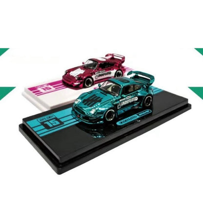 Porsche RWB 993 & Porsche RWB 964 Blue & Pink Set of 2 | Chance of Chase | 2026 Tokyo Autosalon Japan - INNO64 x DPLS x UNDEFEATED