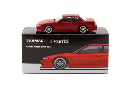 VERTEX NISSAN SILVIA S13 RED METALLIC - TARMAC WORKS 1:64