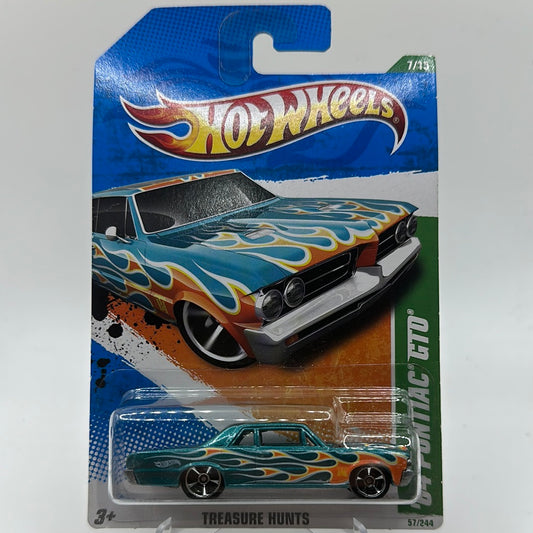 ‘64 Pontiac GTO *TH* Treasure Hunt 7/15 Hotwheels Mainline 57/244