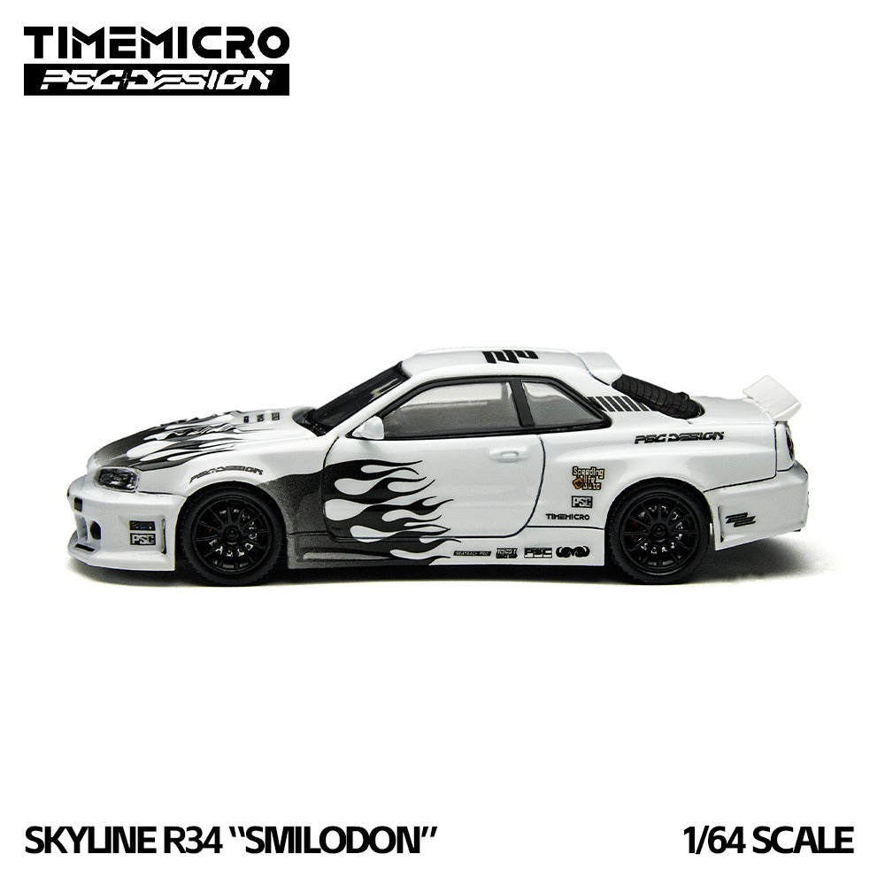 Nissan GTR R34 "Smilodon" Black & White - TimeMicro × PSC DESIGN