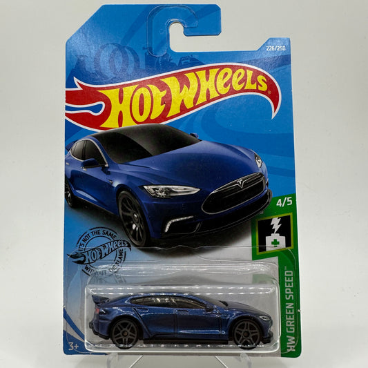 Tesla Model S HW Green Speed 4/5 Hotwheels Mainline 226/250