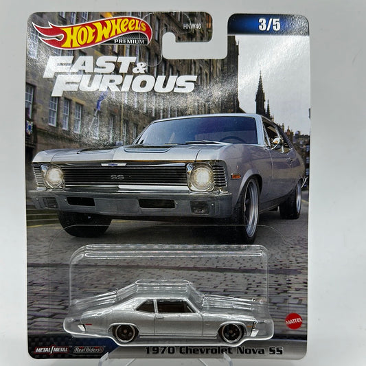 1970 Chevrolet Nova SS F9 the Fast Saga 3/5 Hotwheels Premium 1:64