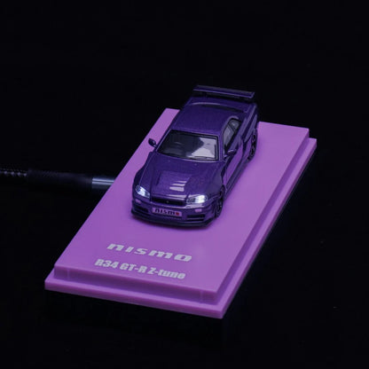 NISMO R34 GT-R Z-TUNE PURPLE MOTN BEIJING HOBBY EXPO CHINA 2025 EXCLUSIVE - KYOSHO 1/64