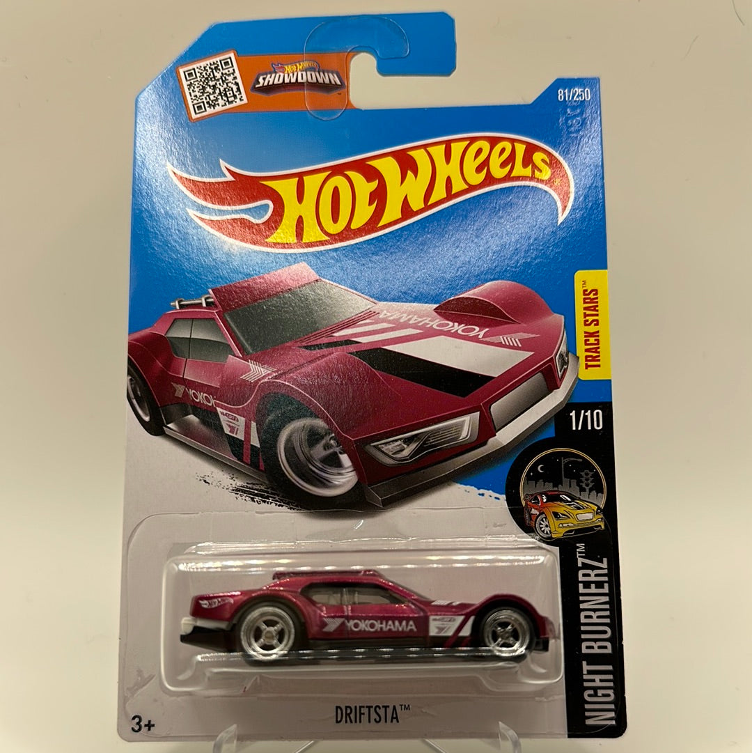 Driftsta *STH* Super Treasure Hunt Night Burnerz 1/10 Hotwheels 81/250 Mainline 1:64