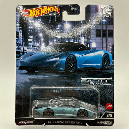 McLaren Speedtail Exotic Envy 2/5 Hotwheels Premium 1:64