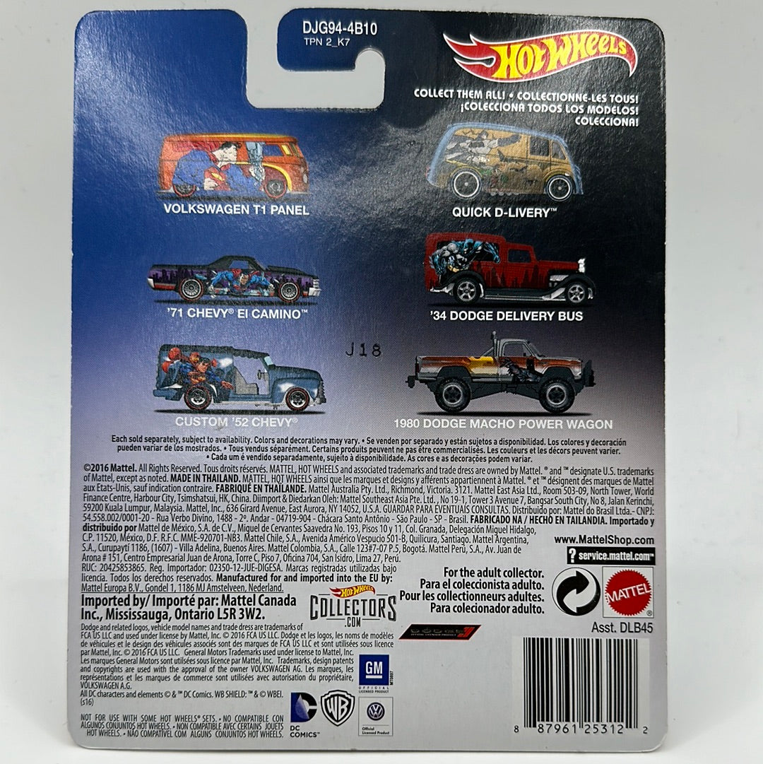 ‘34 Dodge Delivery Bus Batman DC Comics Hotwheels Premium 1:64