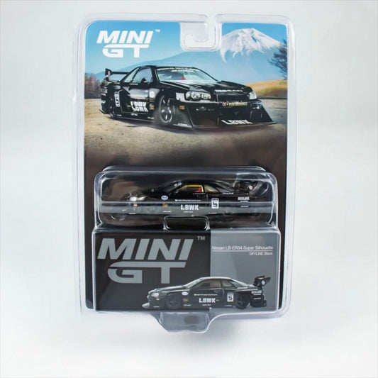 Nissan LB-ER34 Super Silhouette SKYLINE Black - MGT00844 Mini GT 1:64 *Blister*