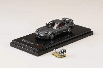 Mazda RX-7 (FD3S) SPIRIT R TYPE A With Engine Gray Metallic – HOBBY JAPAN 1:64