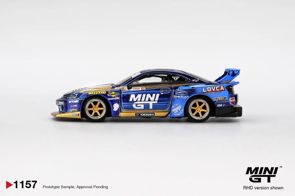 2025 FORMULA DRIFT (#555 NISSAN LB-SUPER SILHOUETTE S15 SILVIA) - MINI GT 1:64
