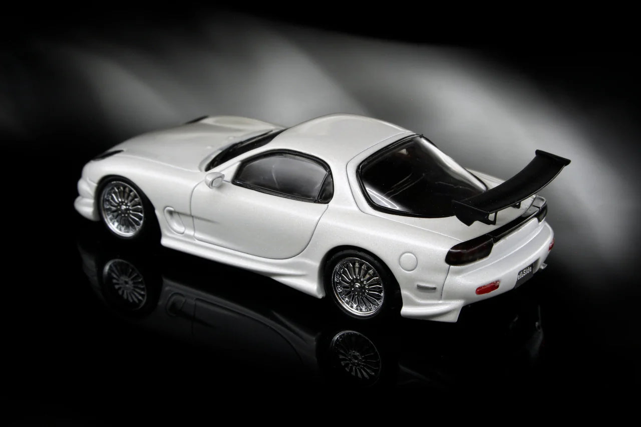 Mazda RX7 Veilside GT WING White *Limited to 299pcs - Mortal 1:64