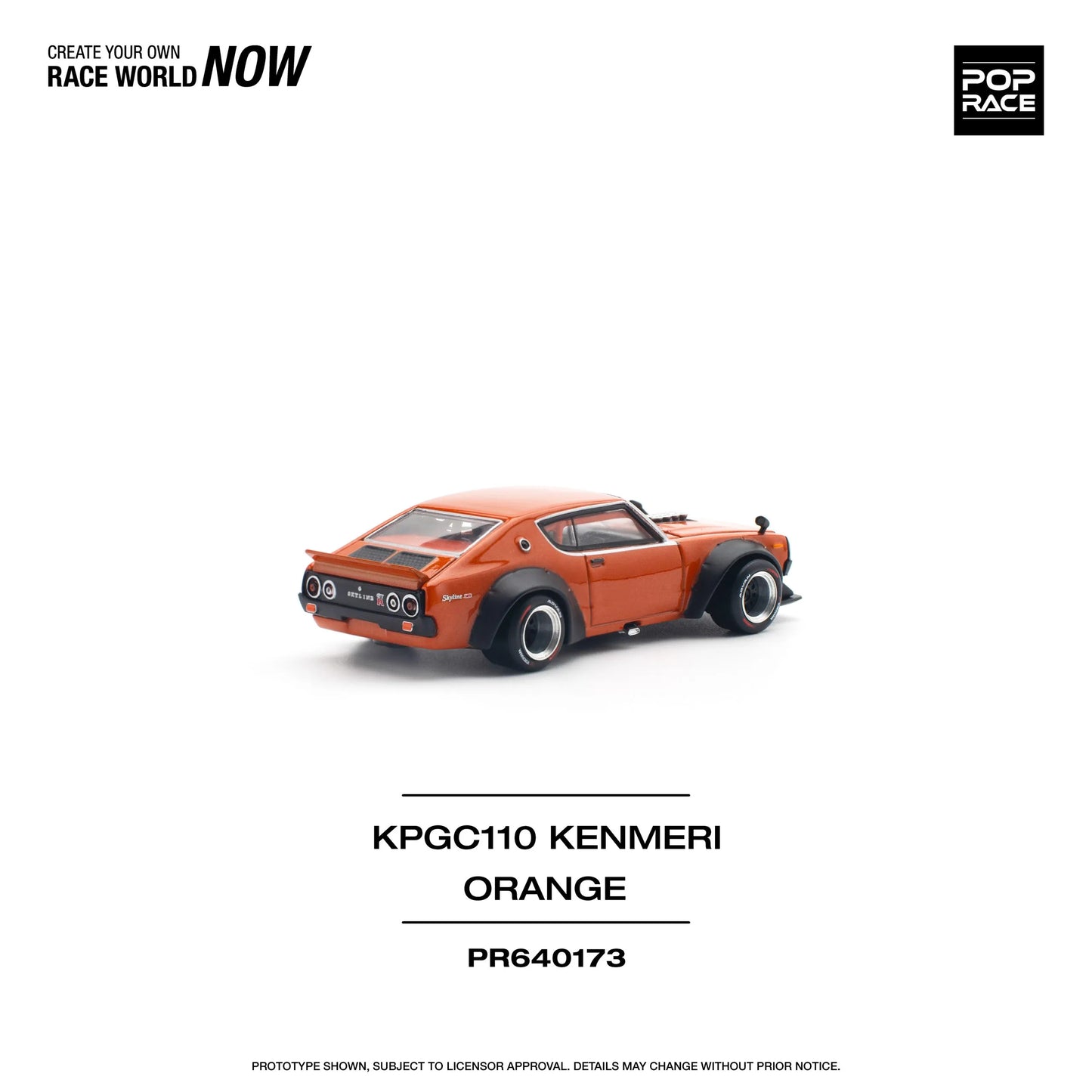 Nissan Skyline GT-R V8 Drift (Kenmeri) Orange - POP RACE